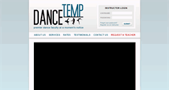 Desktop Screenshot of dancetemp.com